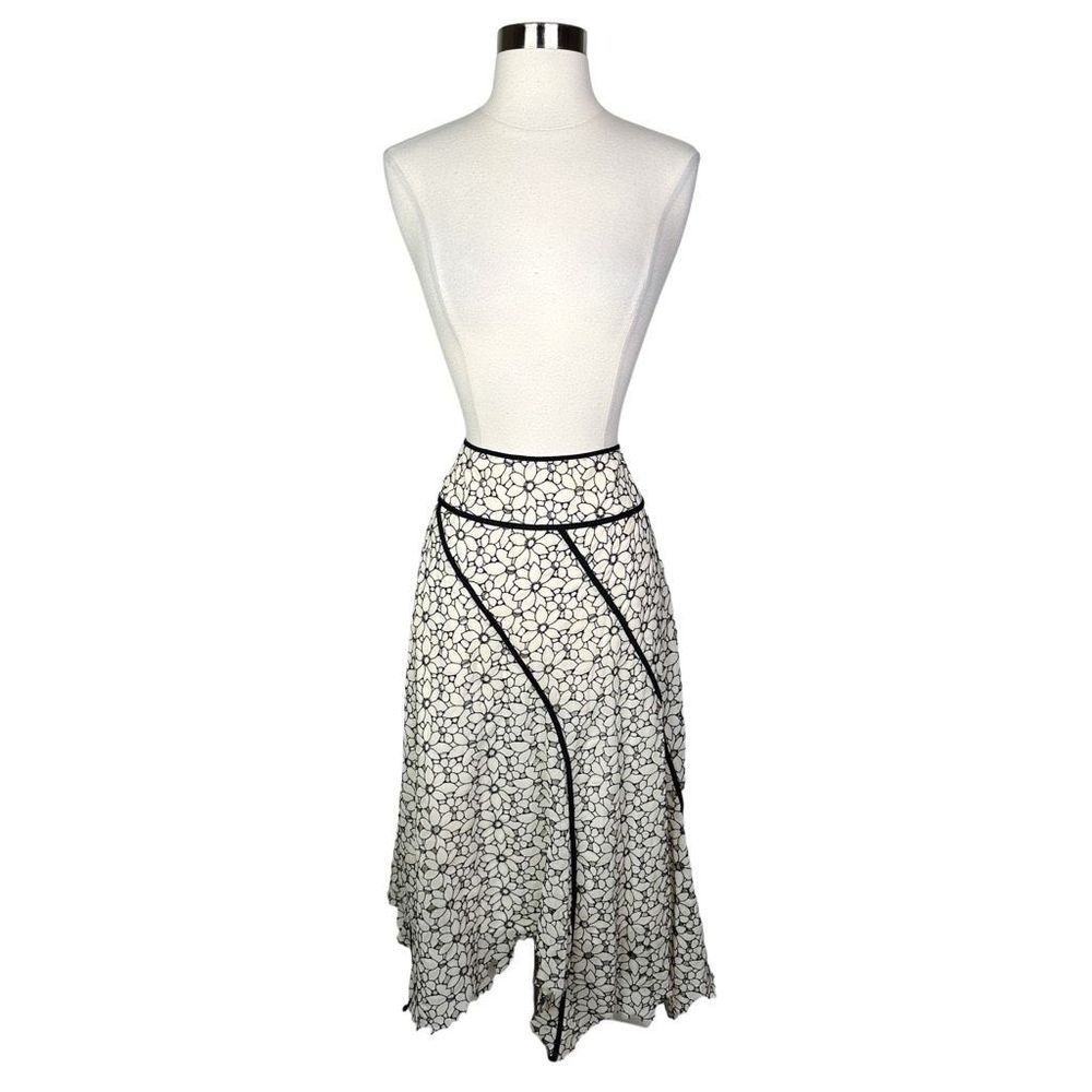 Drama Floral Cut-Out Hippie Midi Skirt - Size 8